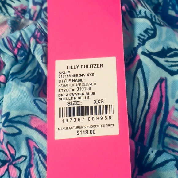 Floral Blue and Pink Women’s Dress - Picture 4 of 5